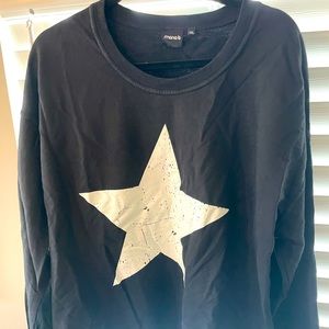 Mono B terry cloth material light weight sweatshirt